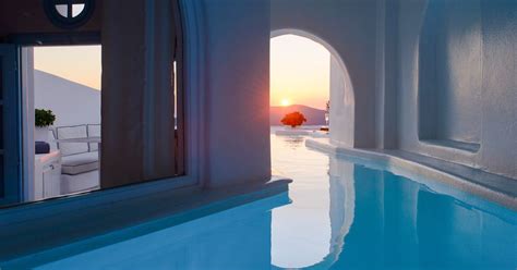 inside the amazing santorini hotel which has secret tunnels in guests rooms trendradars
