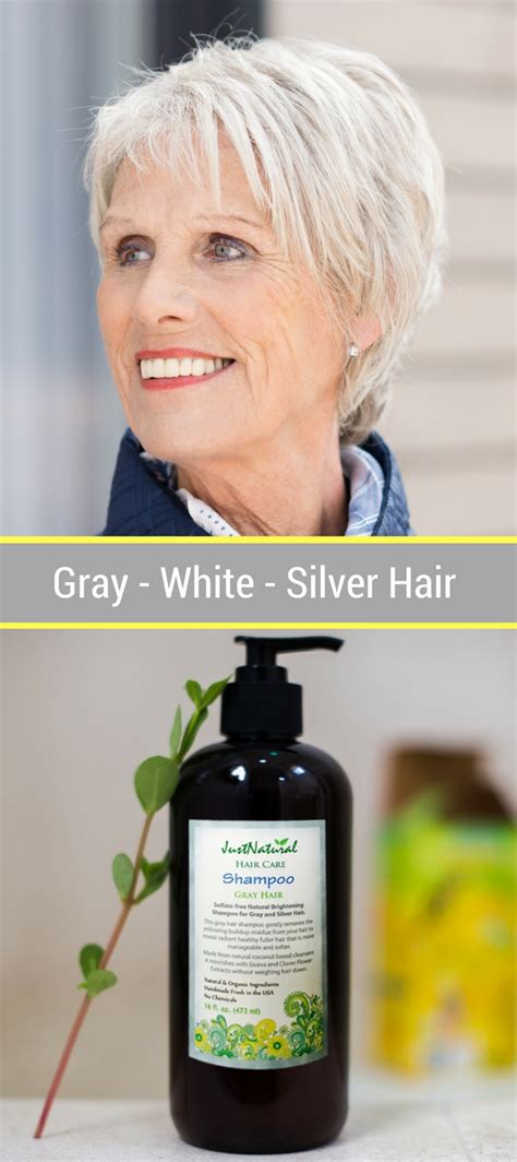 this natural gray hair shampoo can stop the yellowing and the brassy dull frizzy from gray