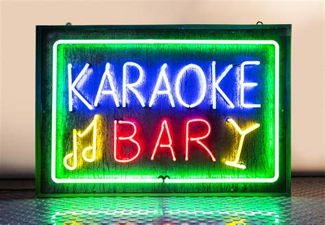 Neon Karaoke Bar Hire Kemp London Bespoke Neon Signs And Prop Hire