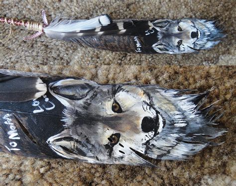 Painted Feather Wolf By Deepfade On Deviantart