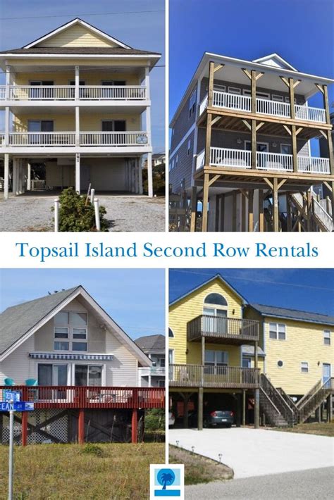 Several Different Pictures Of Houses With The Words Topsail Island