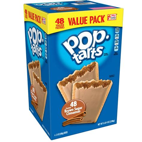 Pop Tarts Breakfast Toaster Pastries Frosted Brown Sugar Cinnamon 48ct 84oz