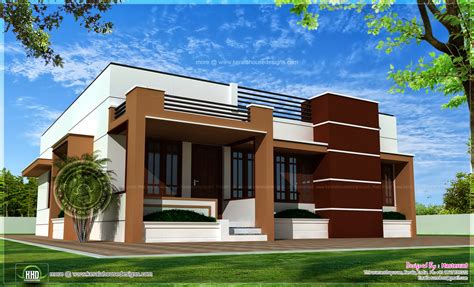 Single Storied Contemporary House Kerala Home Design And