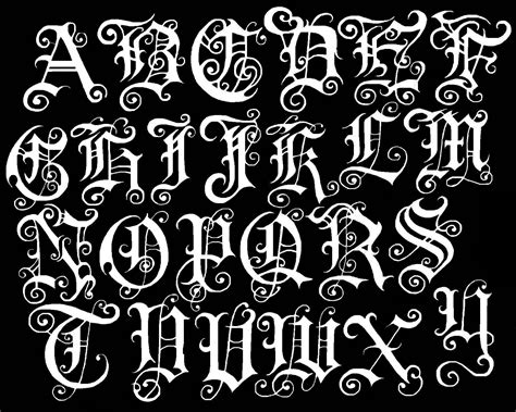 The Gallery For Fancy Old English Fonts