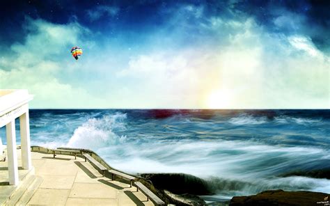 Dream Charming Coastal Wallpaper Creative And Fantasy Wallpaper Better