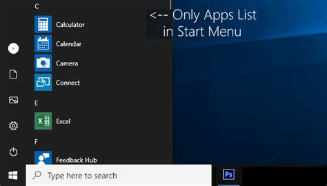 How To Hideaccess The All Apps List From Windows 10 Start Menu