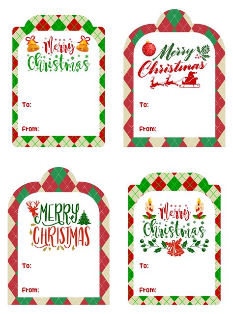 Christmas Gift Tags Personalized Free PDF Printables Printablee