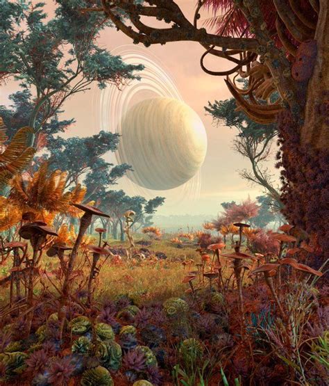 Superhabitable Planet Fantasy Landscape Fantasy Art Landscapes Sci