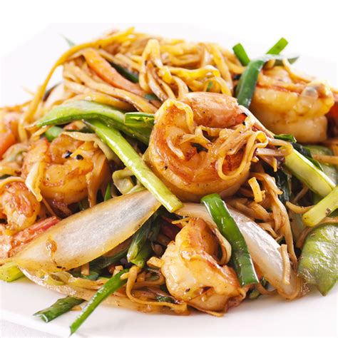 Fried Noodles With Garlic Shrimp Recipe