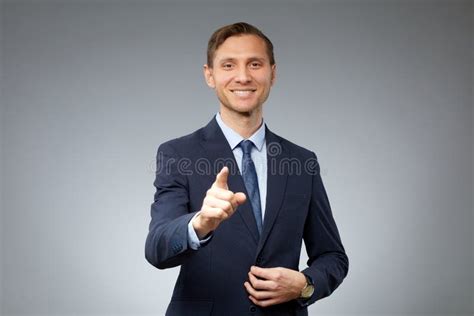 Ai Businessman Pointing At Client Stock Photo Image Of Rendering