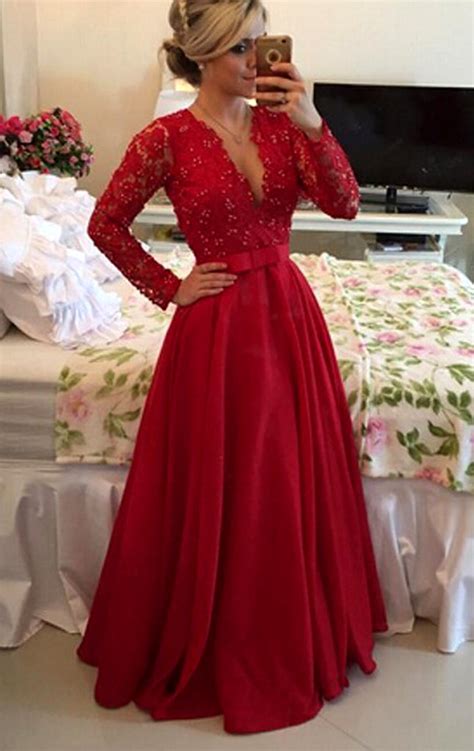 Plus Size Red Formal Gown