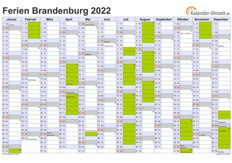 Ferien Brandenburg 2022 Ferienkalender Zum Ausdrucken