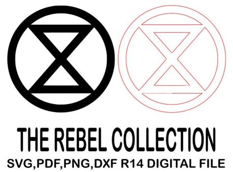 Extinction Rebellion Symbol Logo Digital Download Svg Png Pdf Etsy