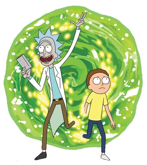 Check Out This Transparent Rick And Morty Coming Out Of Portal Png Image