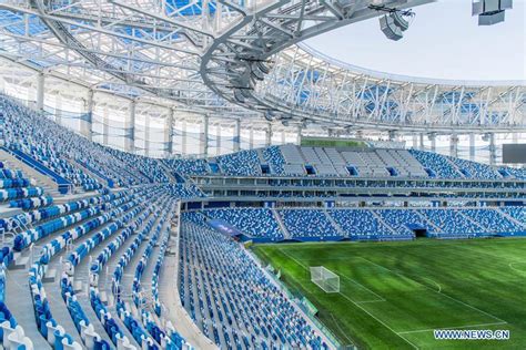Nizhny Novgorod Stadium For 2018 World Cup Seen In Volgogard Russia18
