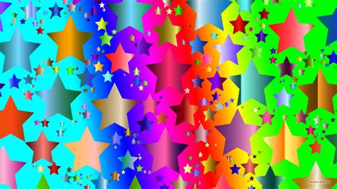 68 Colorful Star Wallpaper