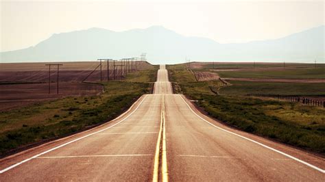 Wallpaper Landscape Field Horizon Infrastructure Plain Lane