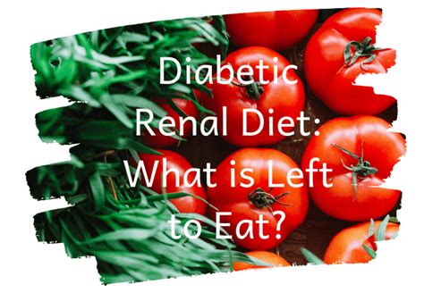 Diabetic Renal Diet What Is Left To Eat The Kidney Dietitian