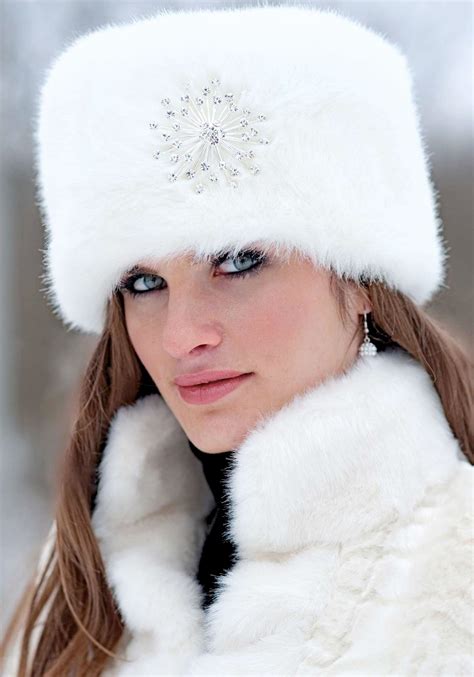 Winter White Mink Faux Fur Russian Hat Fabulous Furs Fancy Hats
