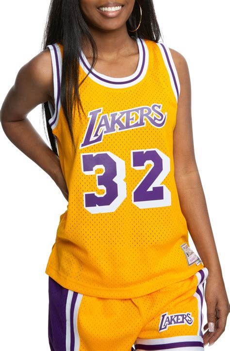 Get all your los angeles lakers jerseys at the official online store of the nba! Women's Magic Johnson Los Angeles Lakers 1984-85 Swingman ...