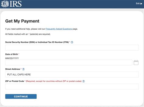 Seeing An Error On The Irs Get My Payment Stimulus App Try All Caps
