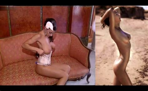 Melita Toniolo Breasts Scene In Melita Toniolo Nude Tits Photoshooting Backstage Aznude