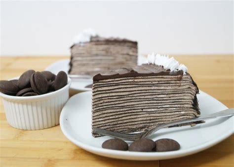 Triple Chocolate Crepe Cake Slice Junandus