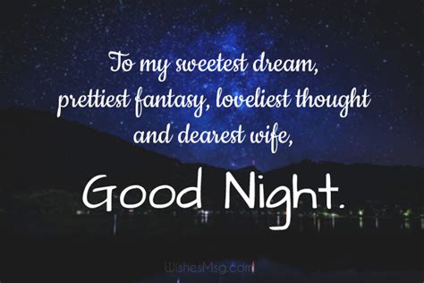 Good Night Messages For Wife Romantic Wishes Wishesmsg