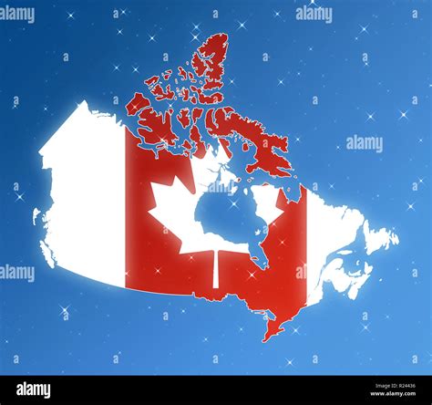 Canada Flag Map Hi Res Stock Photography And Images Alamy