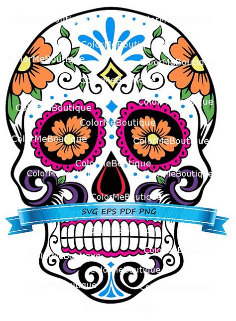 Dia De Los Muertos Skull Clipart At Getdrawings Free Download