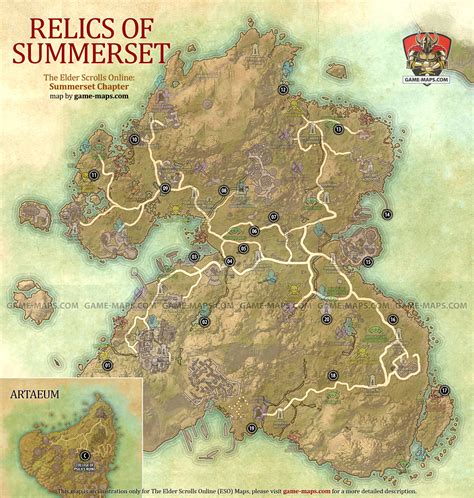 Eso Relics Of Summerset Map