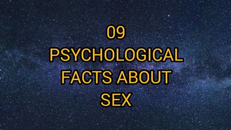 09 psychological facts about sex sex facts knowledge goals youtube