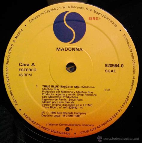 Madonna The True Blue Color Mix Holiday Comprar Discos Maxi