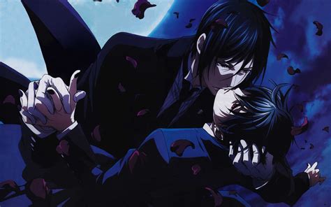 Wallpaper Kuroshitsuji Sebastian Michaelis Ciel Phantomhive Kiss