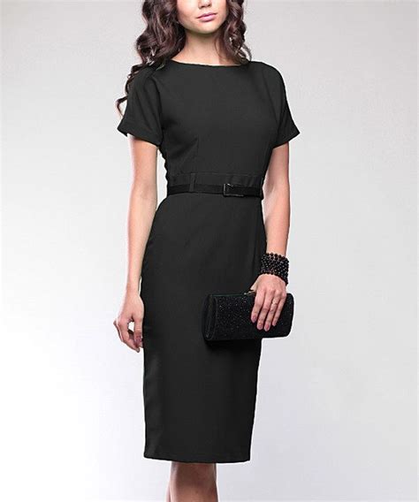 Look At This Black Sheath Dress And Belt Plus Too On Zulily Today