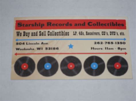 Seven people were shot outside of a. Business Card for cool record store (Starship Records and Collectibles) located in Waukesha, WI ...