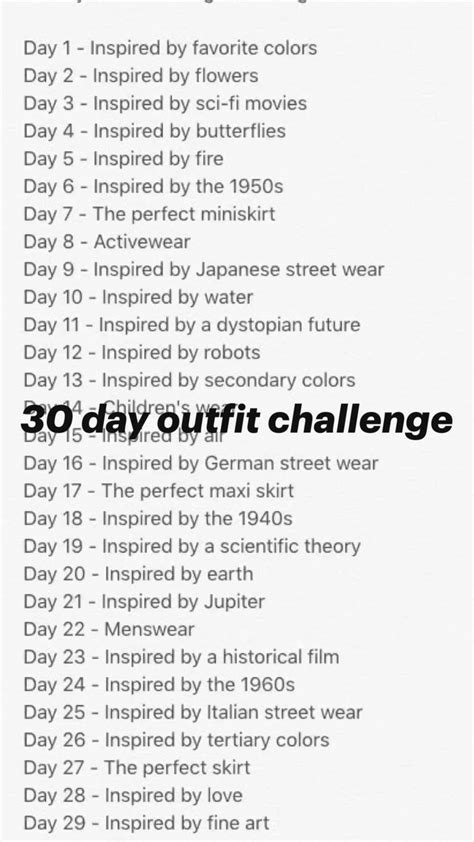 30 Day Outfit Challenge An Immersive Guide By 𝙻𝚒𝚕𝚕𝚢 𝙶𝚛𝚊𝚌𝚎