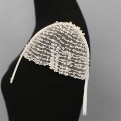 Detachable Cap Sleeves With Crystals 11 Detachable Wedding Etsy