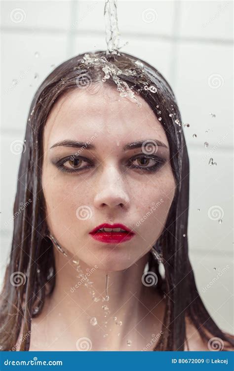 Wet Crying Woman Stock Image Image Of Skin Adult Tears 80672009