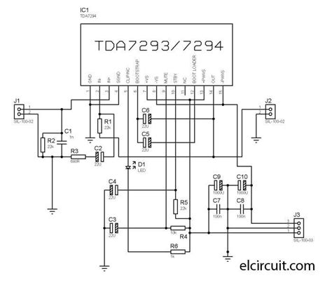 Tda7293 Stereo Amplifier Circuit Diagram