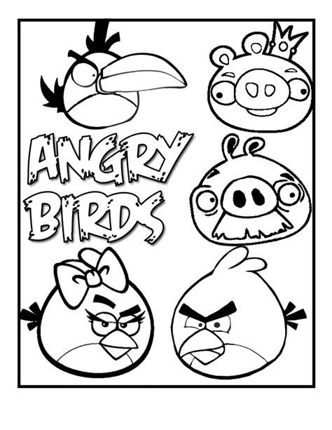 Angry Birds Coloring Pages For Kids Printable Fun Coloring Pages For Kids