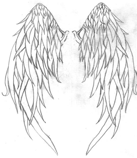 Dark Angel Wings Drawing At Getdrawings Free Download