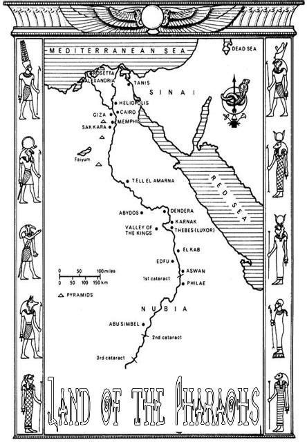 Ancient Egypt Map Coloring Pages