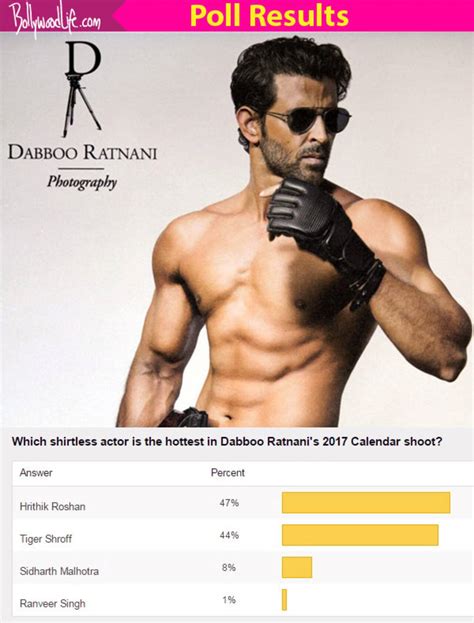 hrithik roshan is the hottest shirtless actor on dabboo ratnani s calendar 2017 think fans