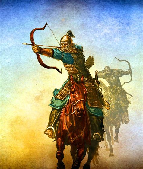 Mongol Horse Archers Charging Into Battle The Nomads Of The Middle