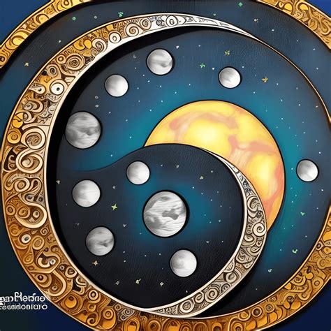 Colorful Moon Phases Graphic · Creative Fabrica