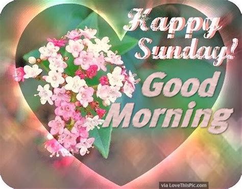 Happy Sunday Good Morning Flowers And Hearts Pictures Photos And
