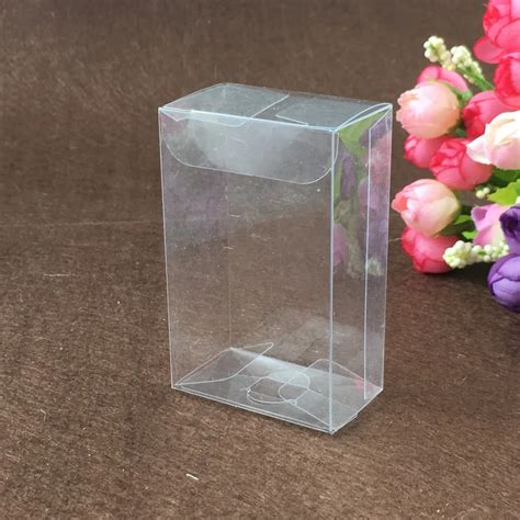 50pcs 789cm Clear Plastic Pvc Box Packing Boxes For Tschocolate
