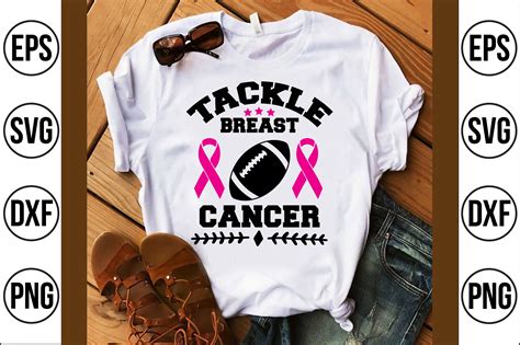 Tackle Breast Cancer Svg Cut File By Teebusiness Thehungryjpeg