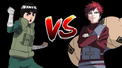 Rock Lee Vs Gaara Youtube